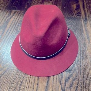 Genie by Eugenia Kim Red Fedora Style Hat